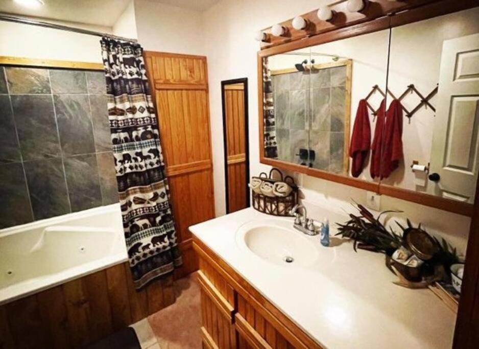 The Hideaway At Bear Mountain Log Cabins Юрика Спрингс Экстерьер фото